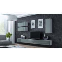 Cama Living room cabinet set VIGO 13 white / grey gloss