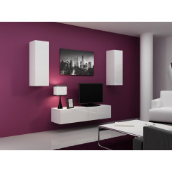Cama Living room cabinet set VIGO 7 white / white gloss