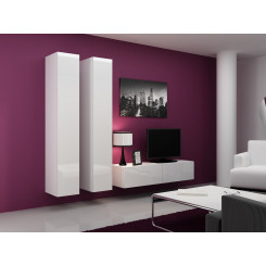 Cama Living room cabinet set VIGO 9 white / white gloss