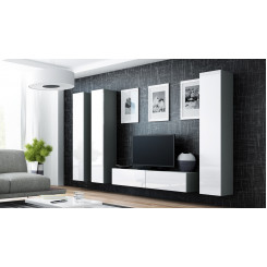 Cama Living room cabinet set VIGO 14 grey / white gloss