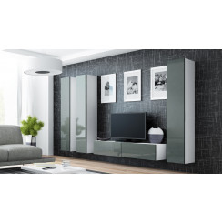 Cama Living room cabinet set VIGO 14 white / grey gloss