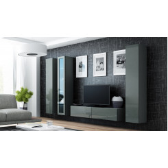 Cama Living room cabinet set VIGO 15 grey / grey gloss