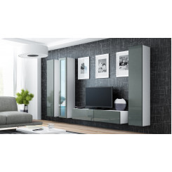 Cama Living room cabinet set VIGO 15 white / grey gloss