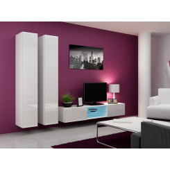 Cama Living room cabinet set VIGO 19 white / white gloss