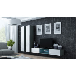 Cama Living room cabinet set VIGO 19 grey / white gloss