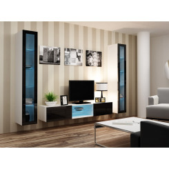 Cama Living room cabinet set VIGO 20 white / black gloss