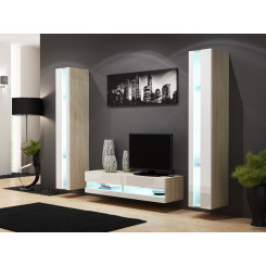 Cama Living room cabinet set VIGO NEW 12 sonoma / white gloss
