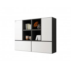 Комплект мебели для гостиной Cama ROCO 19 (4xRO3 + 4xRO6) черный/черный/белый