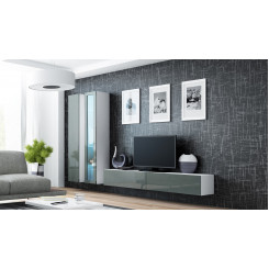 Cama Living room cabinet set VIGO 3 white / grey gloss