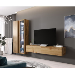 Cama Living room cabinet set VIGO 3 wotan oak / wotan oak gloss