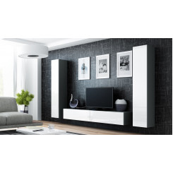 Cama Living room cabinet set VIGO 4 grey / white gloss