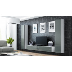 Cama Living room cabinet set VIGO 4 white / grey gloss