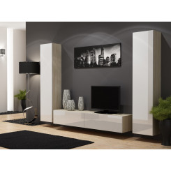 Cama Living room cabinet set VIGO 4 sonoma / white gloss