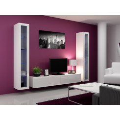 Cama Living room cabinet set VIGO 5 white / white gloss