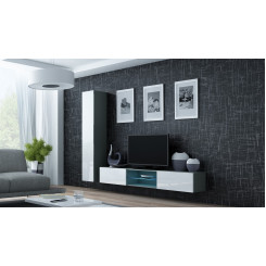 Cama Living room cabinet set VIGO 21 grey / white gloss