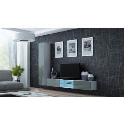 Cama Living room cabinet set VIGO 21 white / grey gloss