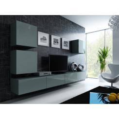 Cama Living room cabinet set VIGO 22 grey / grey gloss