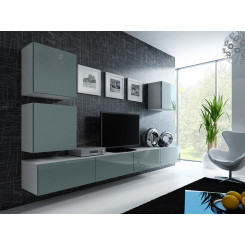 Cama Living room cabinet set VIGO 22 white / grey gloss