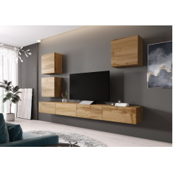 Cama Living room cabinet set VIGO 22 wotan oak / wotan oak gloss