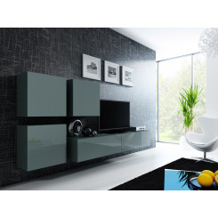 Cama Living room cabinet set VIGO 23 grey / grey gloss