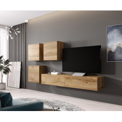 Cama Living room cabinet set VIGO 23 wotan oak / wotan oak gloss