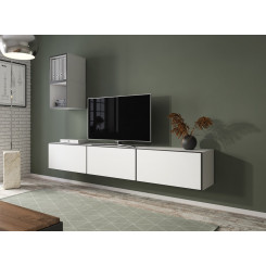 Комплект мебели для гостиной Cama ROCO 7 (3xRO3 + 2xRO6) белый/черный/белый