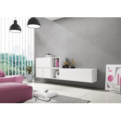 Cama living room furniture set ROCO 9 (RO1+RO3+2xRO6+2xRO5) white / white / white
