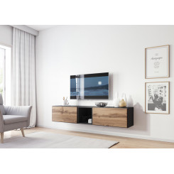 Cama living room furniture set ROCO 10 (2xRO3 + RO6) antracite / wotan oak