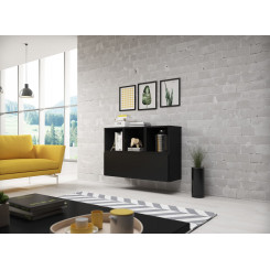 Cama living room furniture set ROCO 12 (RO1 + 3xRO6) black / black / black