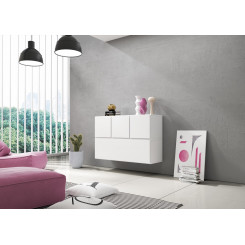 Cama living room furniture set ROCO 13 (RO1 + 3xRO5) white / white / white