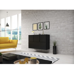 Cama living room furniture set ROCO 13 (RO1 + 3xRO5) black / black / black