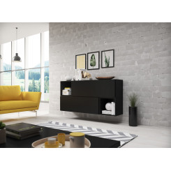 Cama living room furniture set ROCO 14 (2xRO1 + 2xRO6) black / black / black