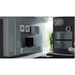 Cama Living room cabinet set VIGO 24 white / grey gloss