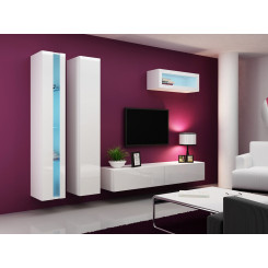 Cama Living room cabinet set VIGO NEW 2 white / white gloss