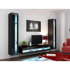 Cama Living room cabinet set VIGO NEW 3 black / black gloss