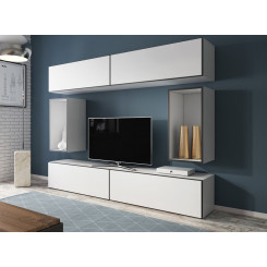 Комплект мебели для гостиной Cama ROCO 1 (4xRO1 + 2xRO4) белый/черный/белый