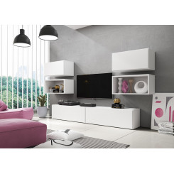 Cama living room furniture set ROCO 3 (2xRO3+2xRO4+2xRO1) white / white / white