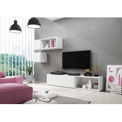 Cama living room furniture set ROCO 5 (RO1+2xRO4+2xRO5) white / white / white