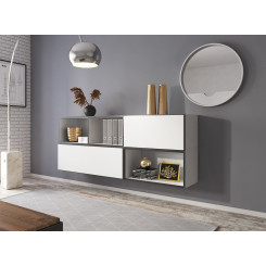 Комплект мебели для гостиной Cama ROCO 16 (RO1+RO2+RO3+RO4) черный/белый/черный