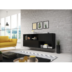 Cama living room furniture set ROCO 16 (RO1+RO2+RO3+RO4) black / black / black