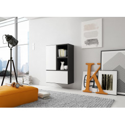 Cama living room furniture set ROCO 17 (2xRO3 + 2xRO6) black / black / white