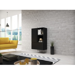 Cama living room furniture set ROCO 17 (2xRO3 + 2xRO6) black / black / black