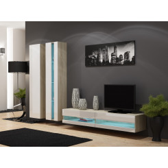 Cama Living room cabinet set VIGO NEW 5 sonoma / white gloss