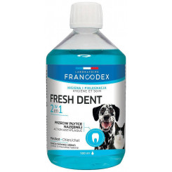 FRANCODEX Fresh dent жидкость для гигиены полости рта - формула для собак/кошек - 500 мл