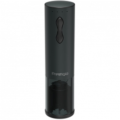 Bolsena, Electric wine opener with Prestigio Logo, aerator, vacuum preserver, Black color
