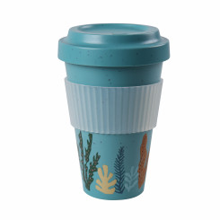 Stoneline Awave Coffee-to-go cup 21957 Capacity 0.4 L Material Silicone/rPET Turquoise