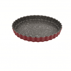 Stoneline Quiche and tarte dish 21550 1.3 L 27 cm Borosilicate glass Red Dishwasher proof