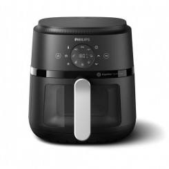 Philips 2000 series NA221 / 00 fryer Single 4.2 L Stand-alone 1500 W Hot air fryer Black, Silver