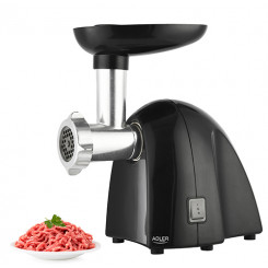 Adler Meat mincer AD 4811	 Black 600 W Number of speeds 1 Throughput (kg/min) 1.8 3 replaceable sieves: 3mm for grinding poppies and preparing meat and vegetable stuffing; 5mm for meatballs, Roman roast and beef burgers; 7mm for coarsely ground sausages,