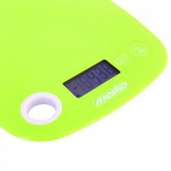 Кухонные весы Mesko MS 3159g Максимальный вес (емкость) 5 кг Цена деления 1 г Тип дисплея ЖК-зеленый
